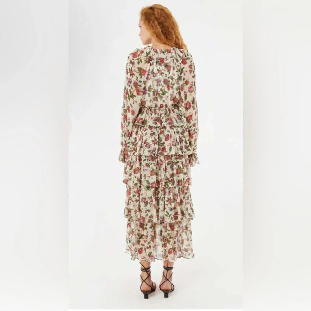 Rhode Susanna maxi dress Floral Tiered Ruffle Maxi Dress - Picture 4 of 5
